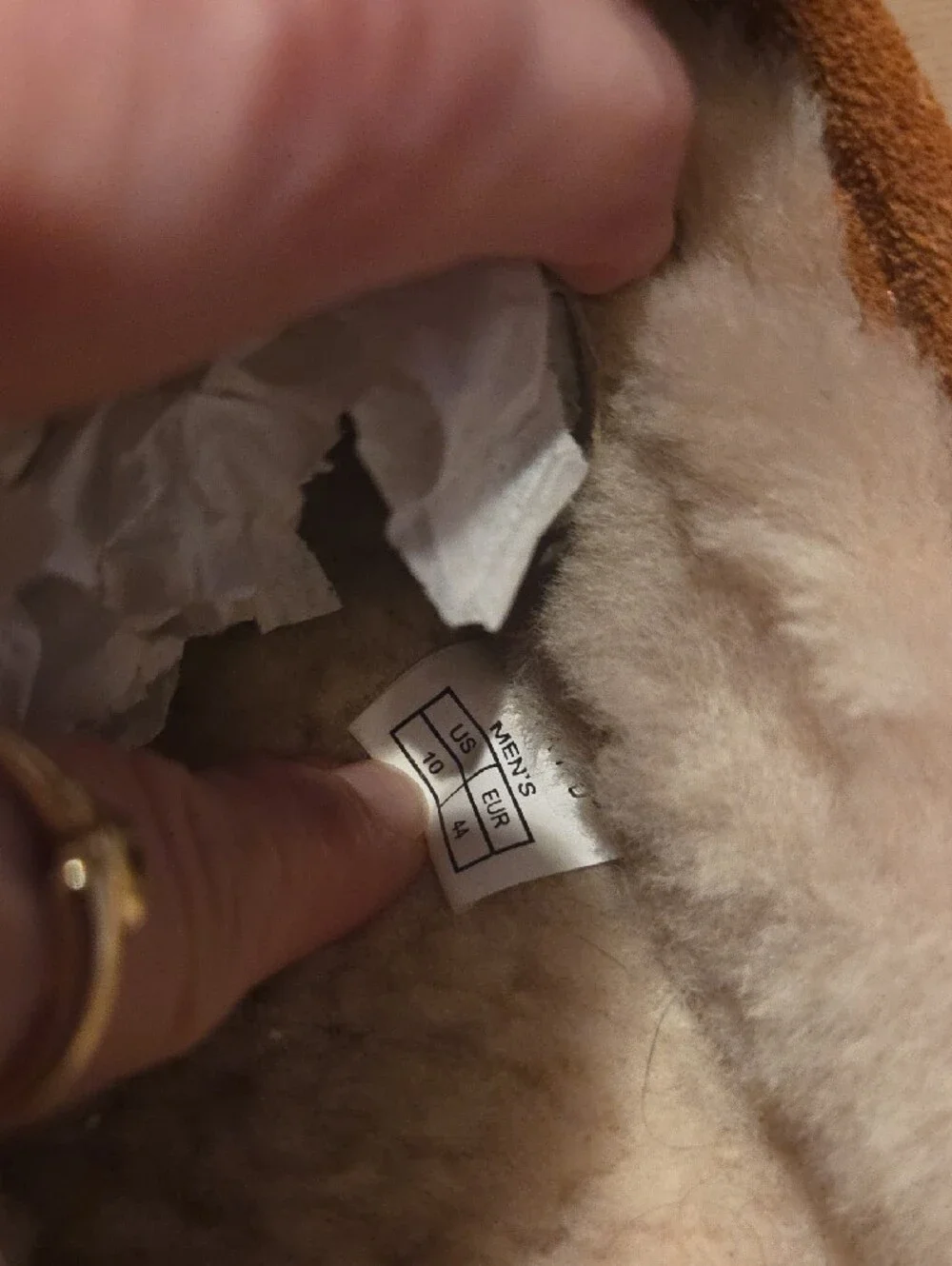 NWT Staheekum Brown Suede Atlas  Slippers with Shearling Lining 10M